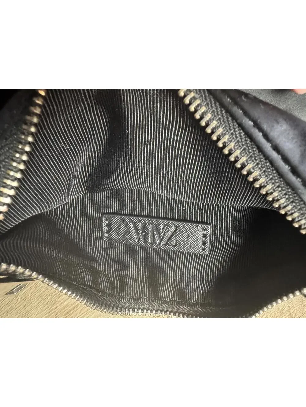 Zara Black Satin-y Shoulder Bag - Picture 3 of 4